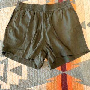 Old Navy High Waist Dark Green Women's Shorts